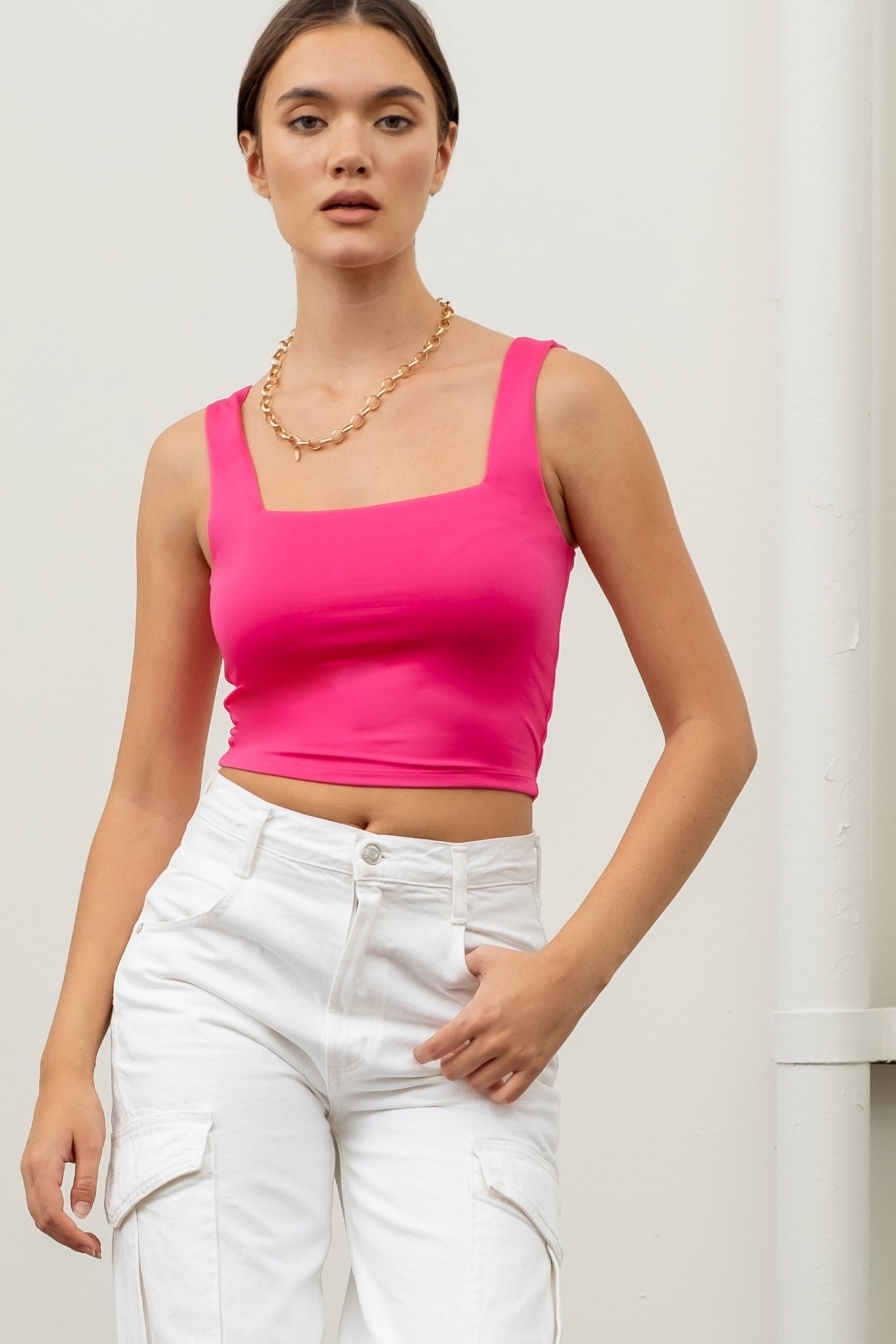 Square Up Cropped Tank - Multiple colors*