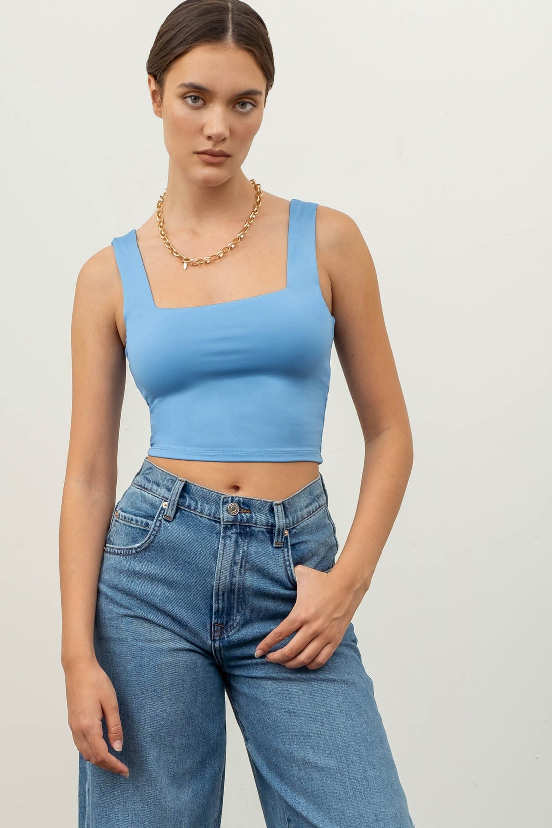 Square Up Cropped Tank - Multiple colors*