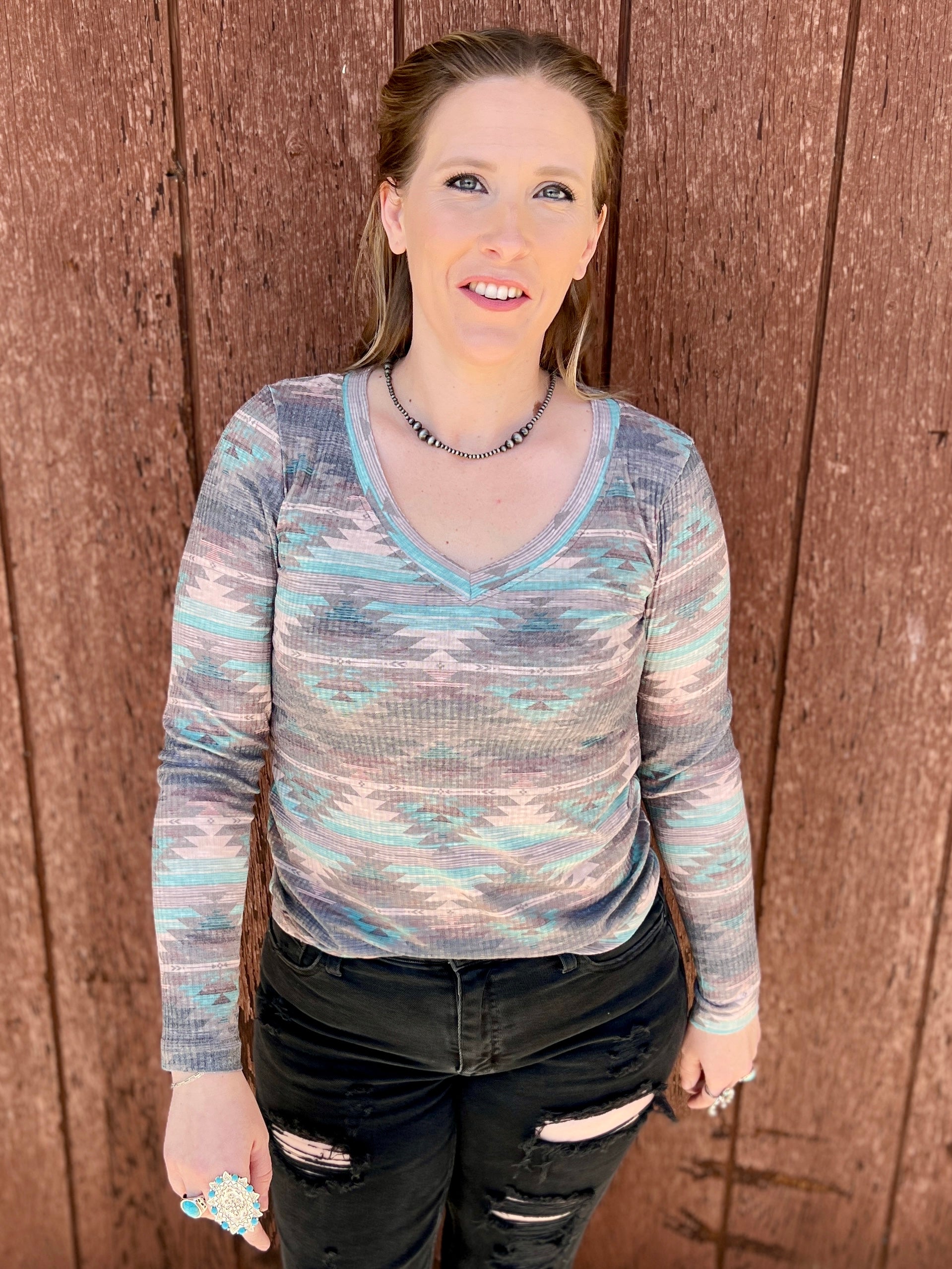 Burned Out Aztec Top*