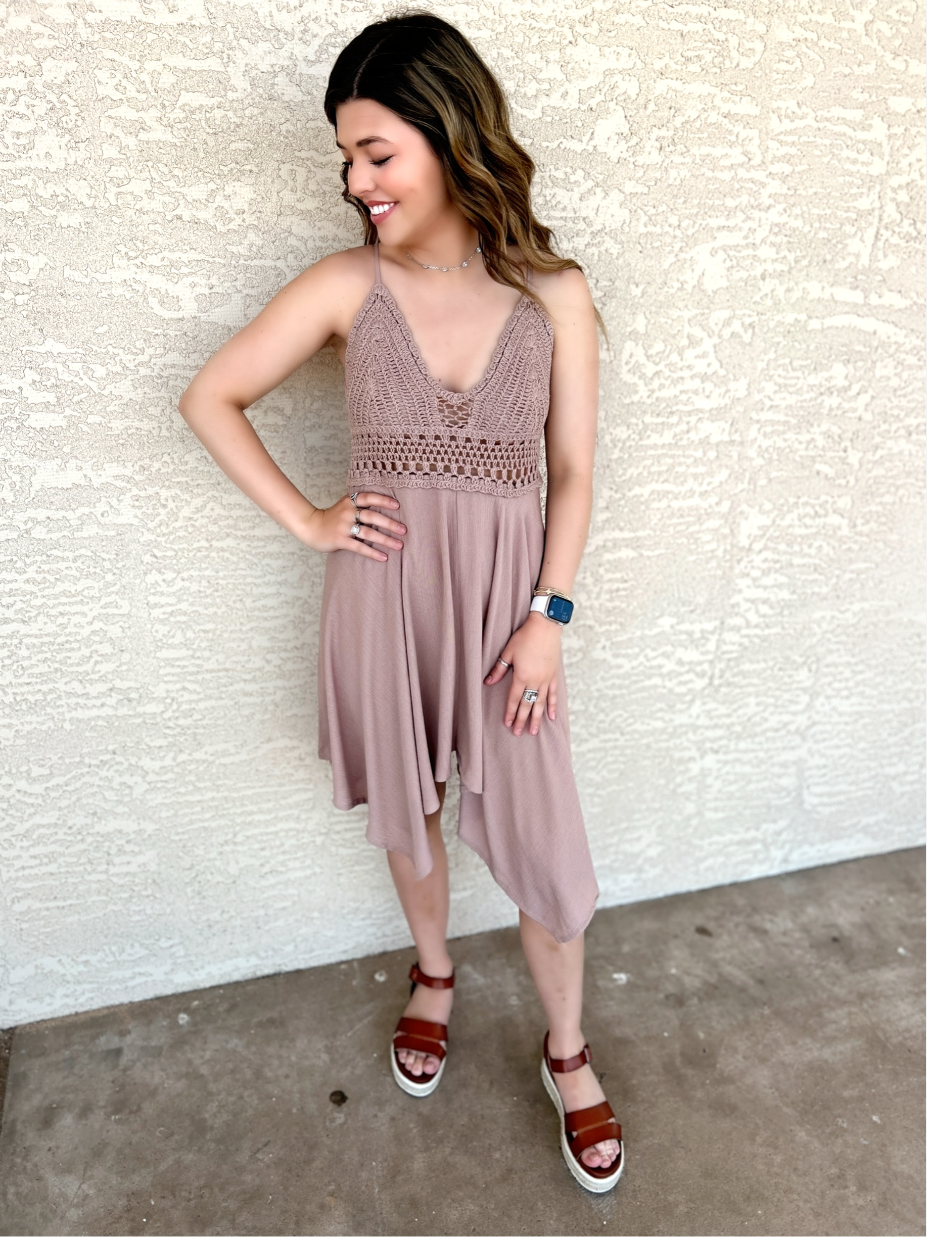Long After Tonight Taupe Dress*