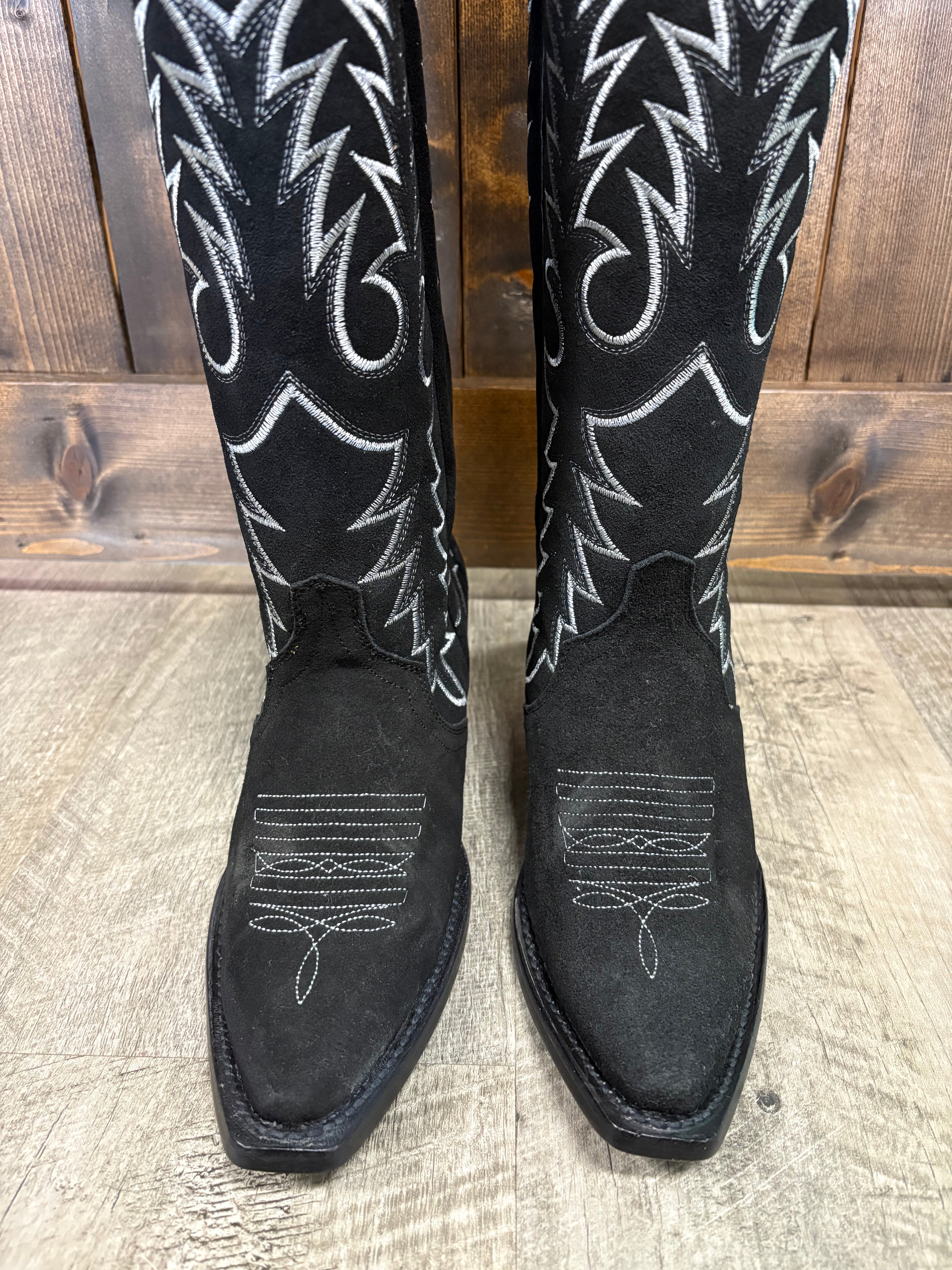 Tanner Mark Women's Black Suede Boots
