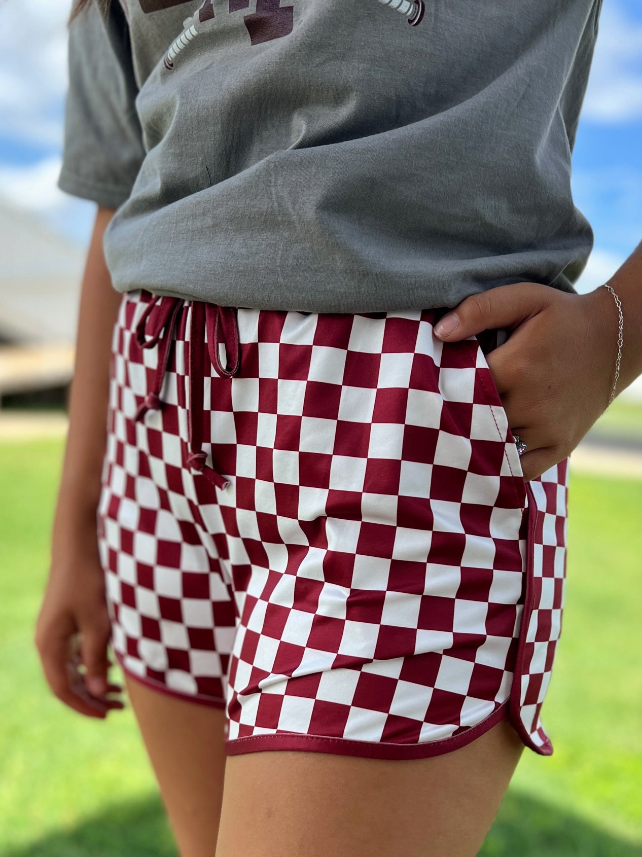 Sterling Kreek Maroon Pep Rally Shorts