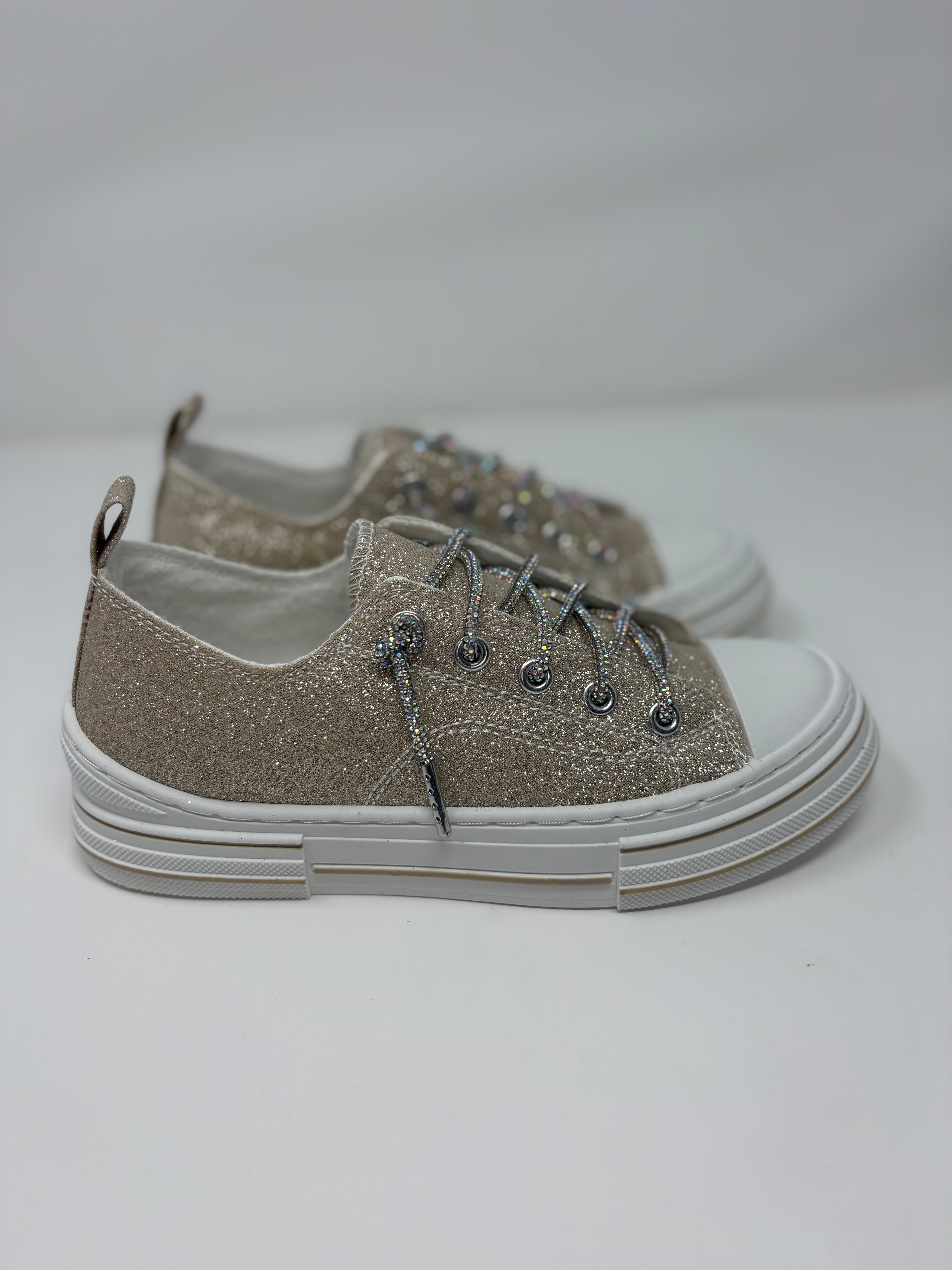 Very G Gold Aman Sparkle Sneakers