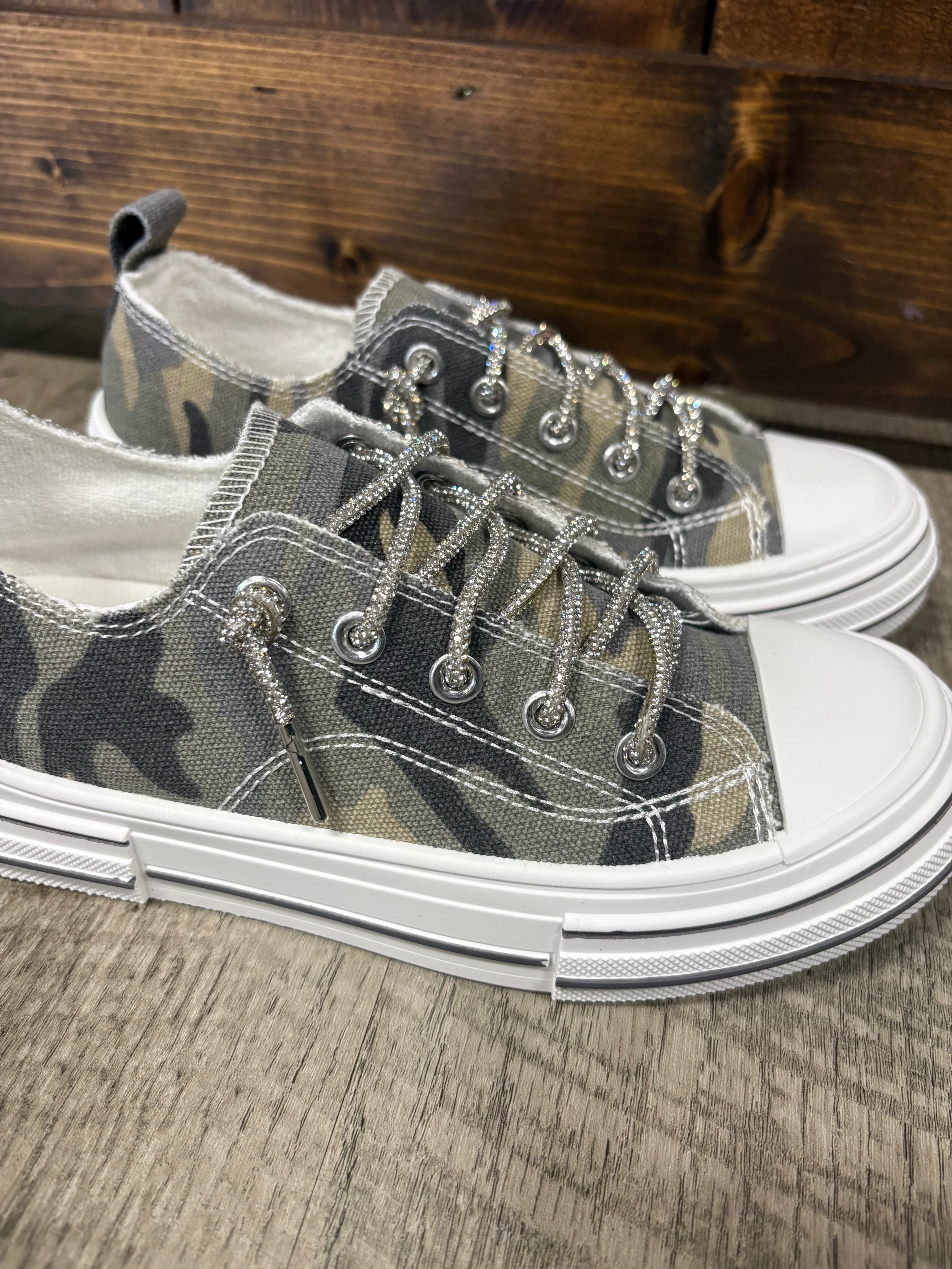 Aman Khaki Camo Sneakers