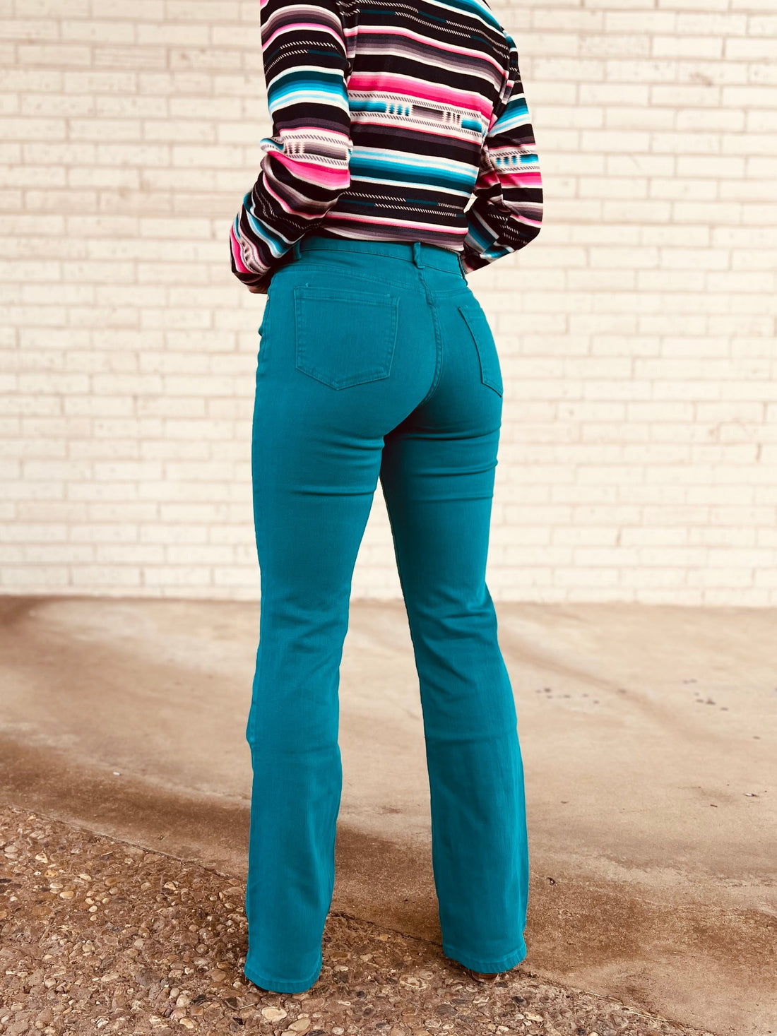 Walking West Denim Teal