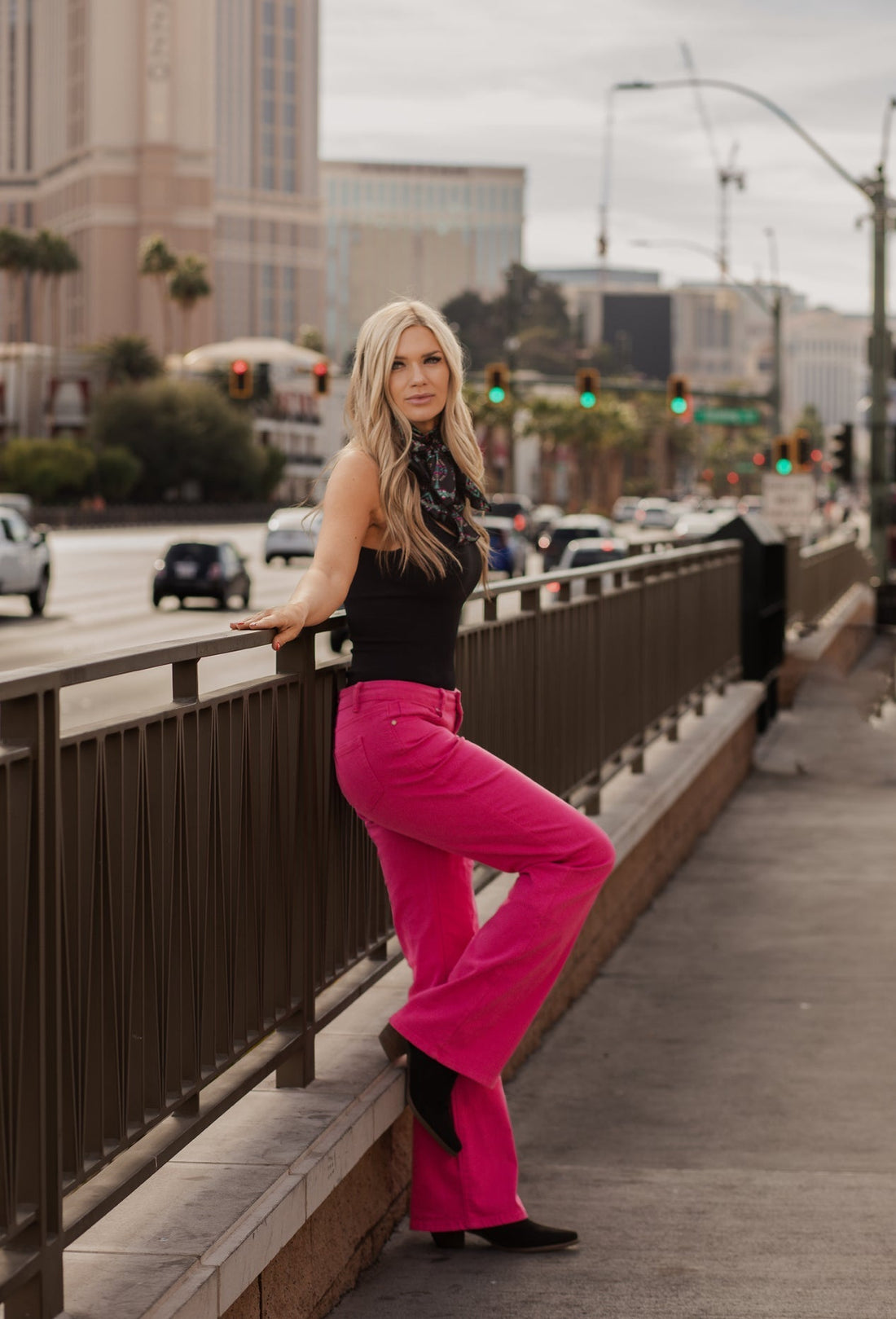 Walking West Denim PINK Long