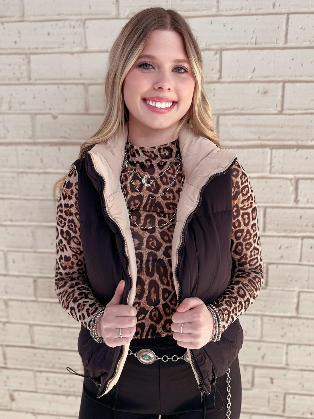 Woven Reversible Vest - Multiple Colors*