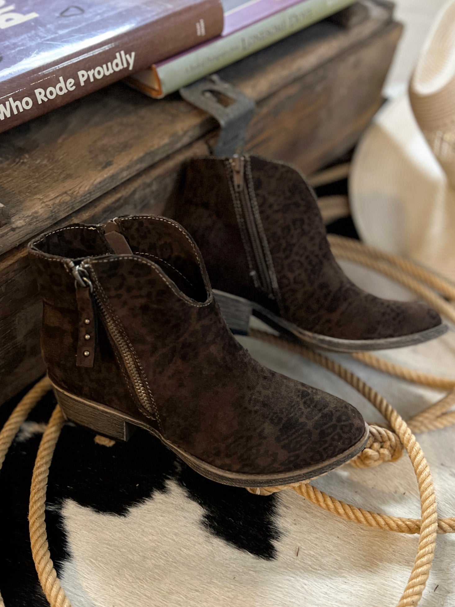 Charming Hidden Leopard Booties