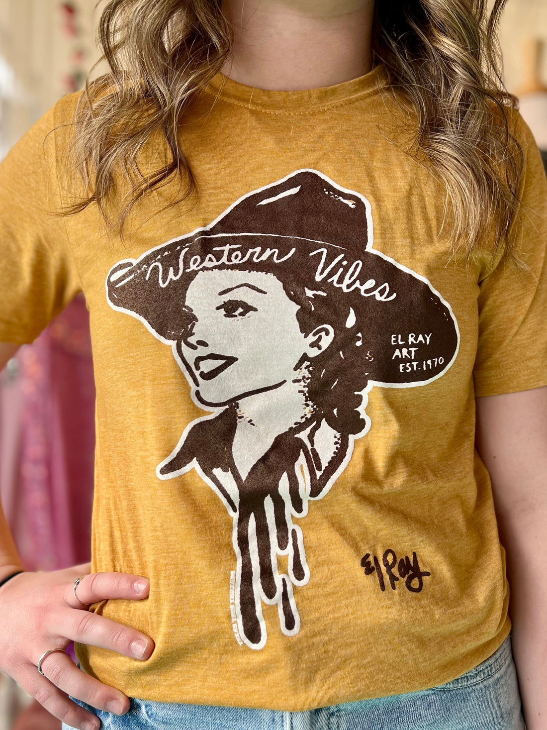 PLUS Mustard Western Vibes Tee