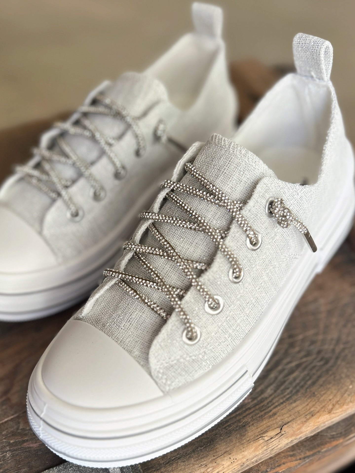 Very G White Sparkle Sneakers