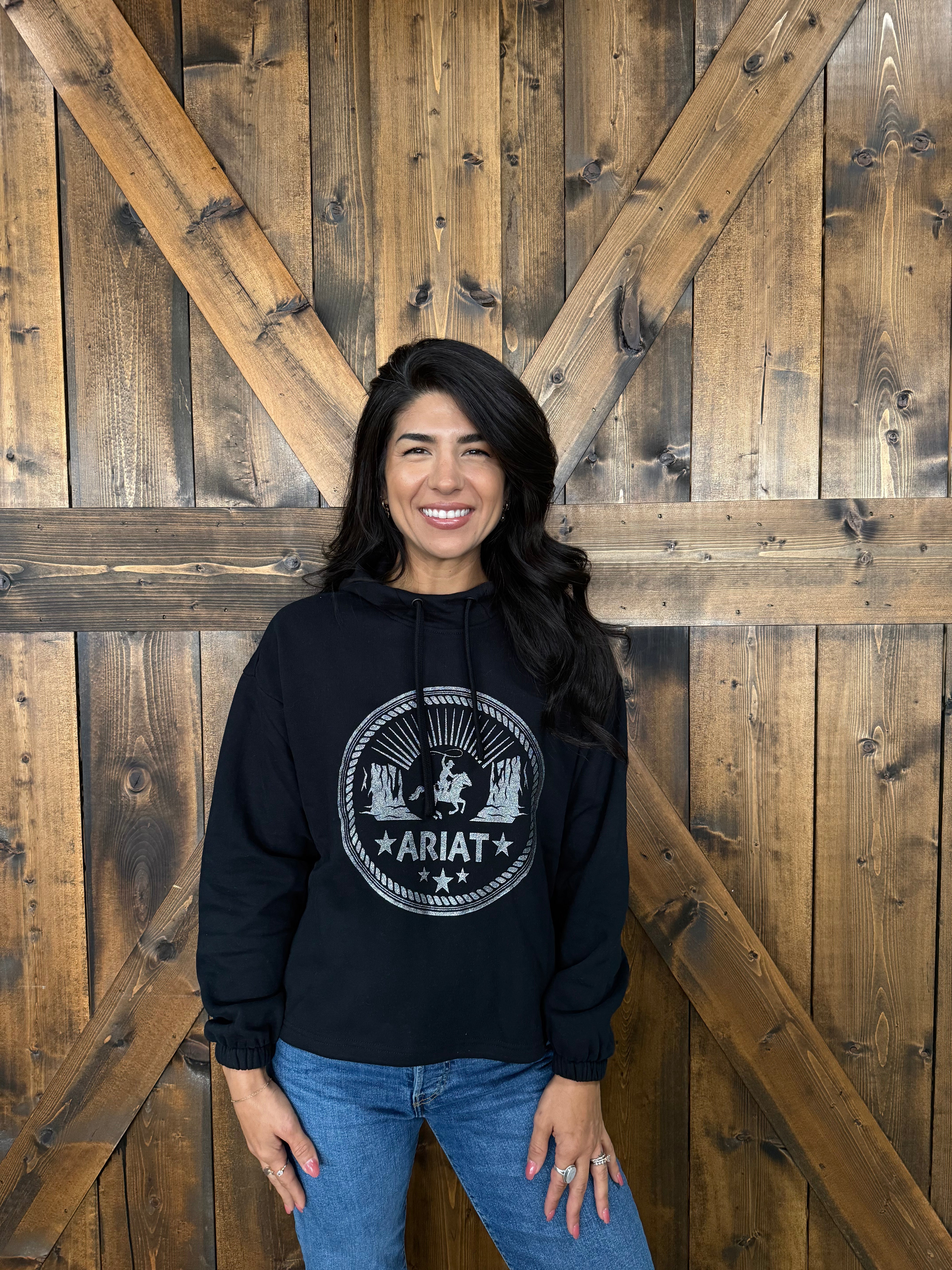 Ariat Women's Black Crew Sweatshirt