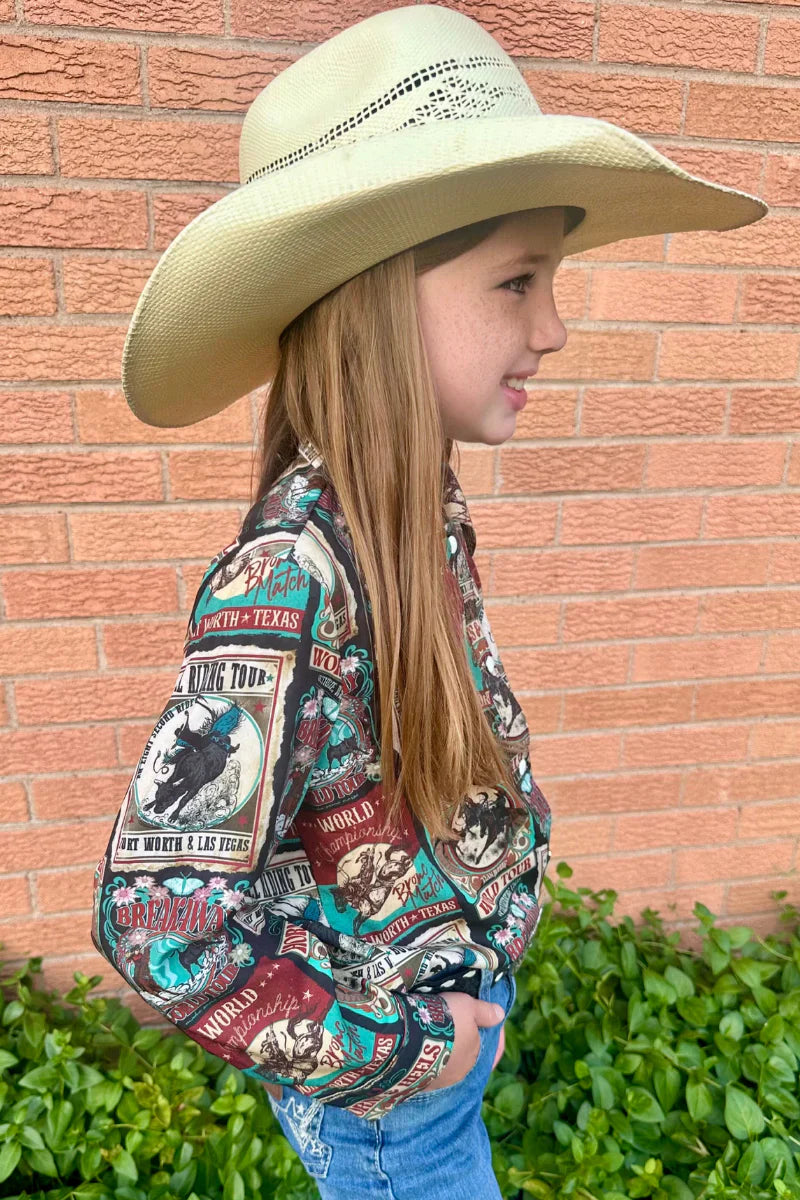 KIDS Sterling Kreek Vintage Rodeo Button Up