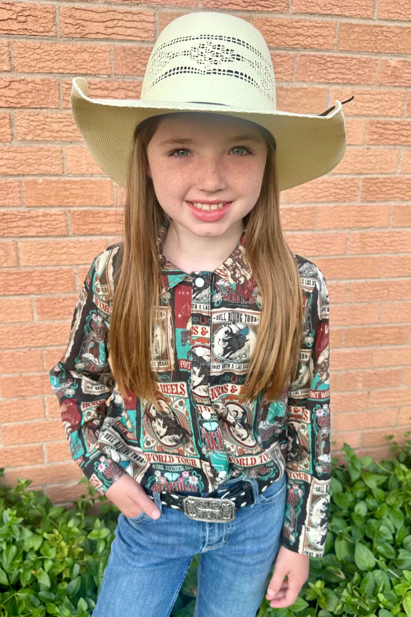 KIDS Sterling Kreek Vintage Rodeo Button Up