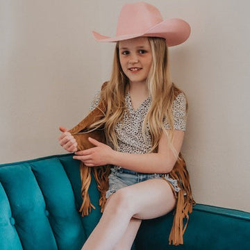 Kid's Fornia Camel Fringe Vest*