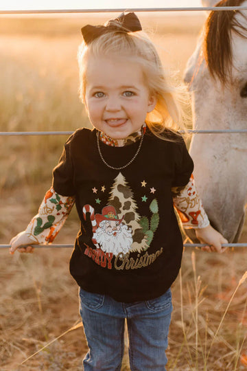 KIDS Sterling Kreek Howdy Santa Tee