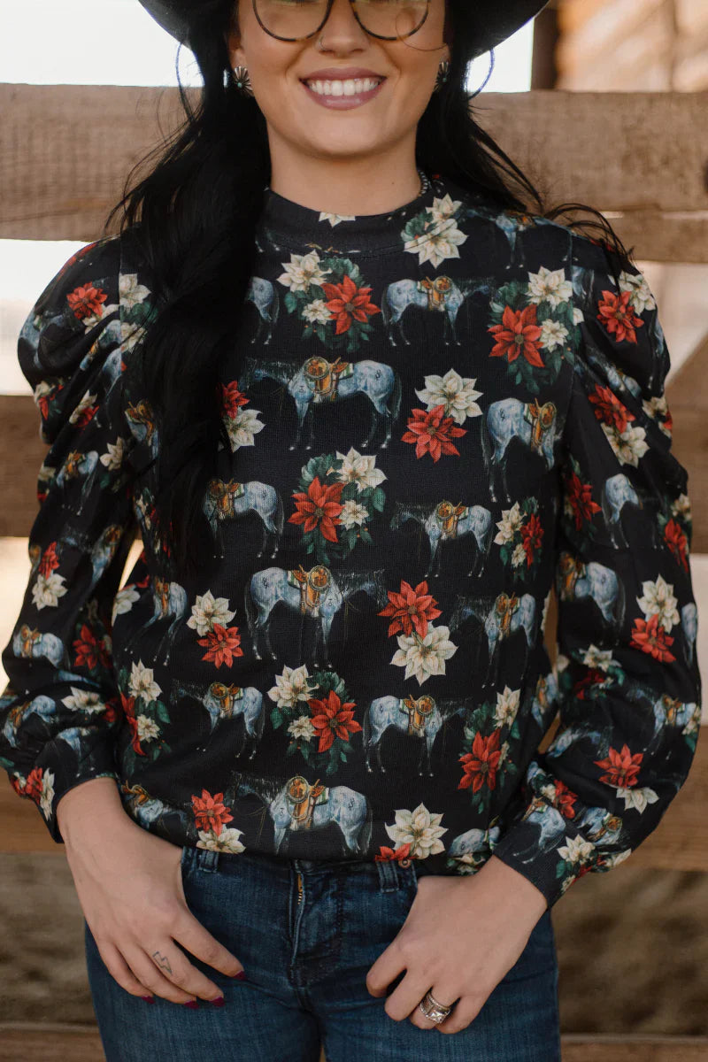 Sterling Kreek Roan In Bloom Top