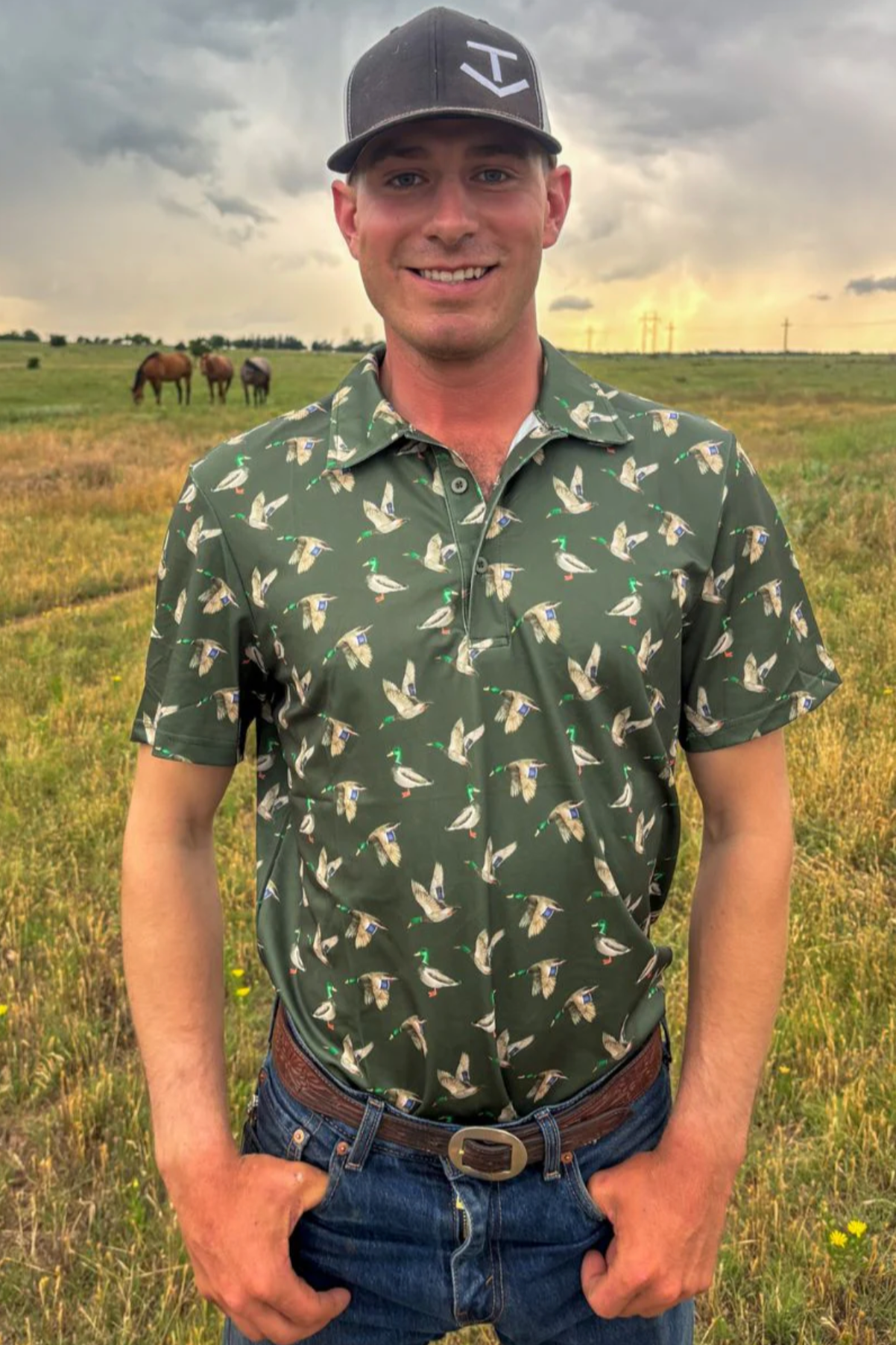 Mens Sterling Kreek Flee The Flock Polo