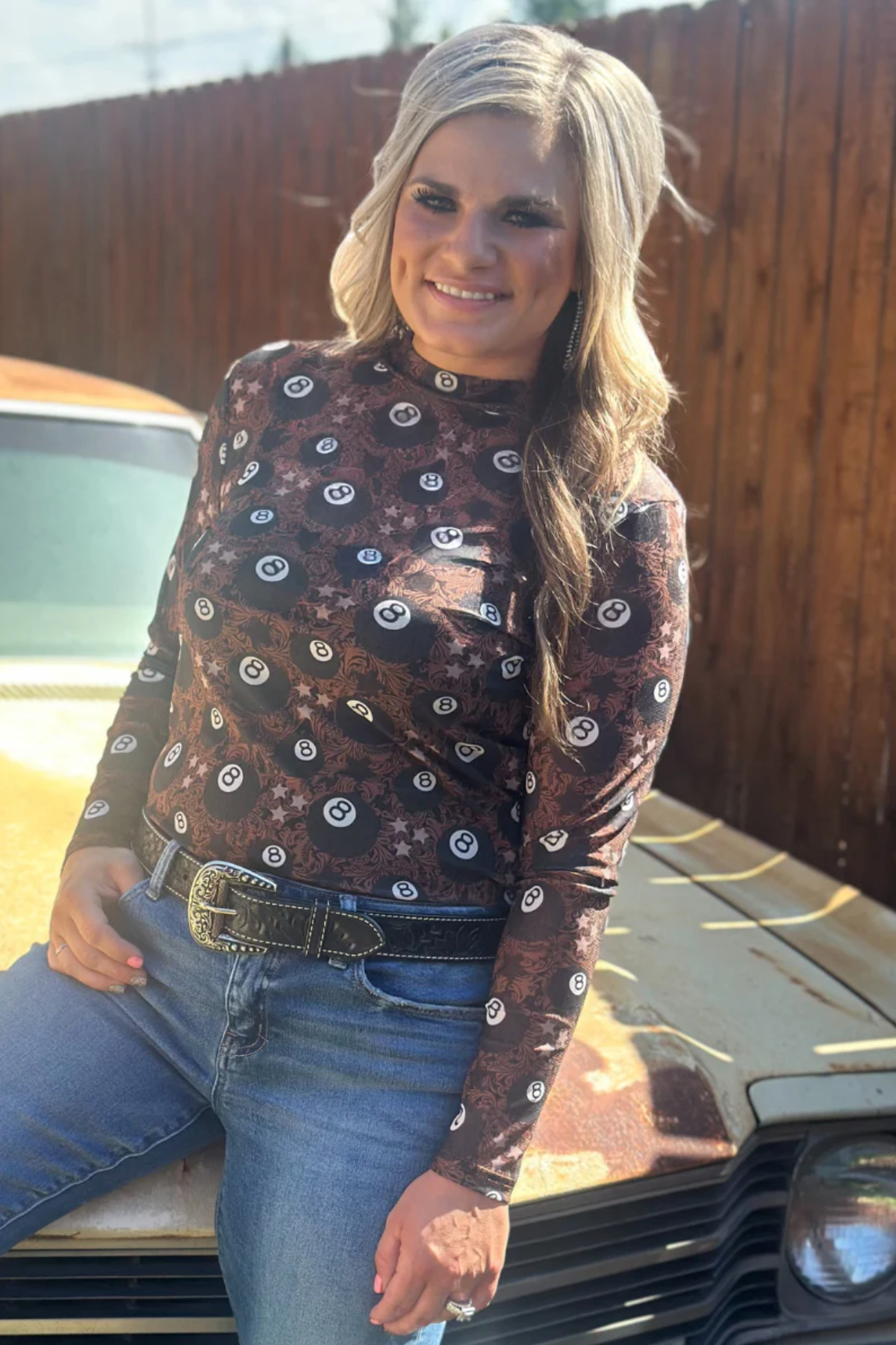 Sterling Kreek Lucky Shot Mesh Top