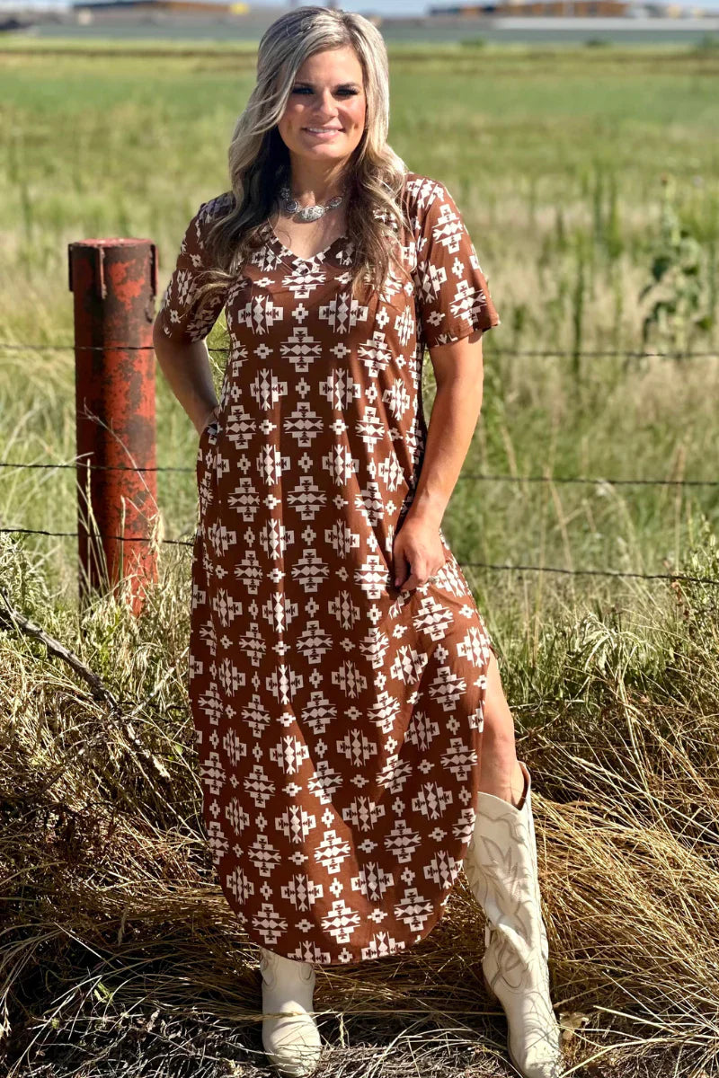 Sterling Kreek Meet Me In Wyoming Maxi Dress