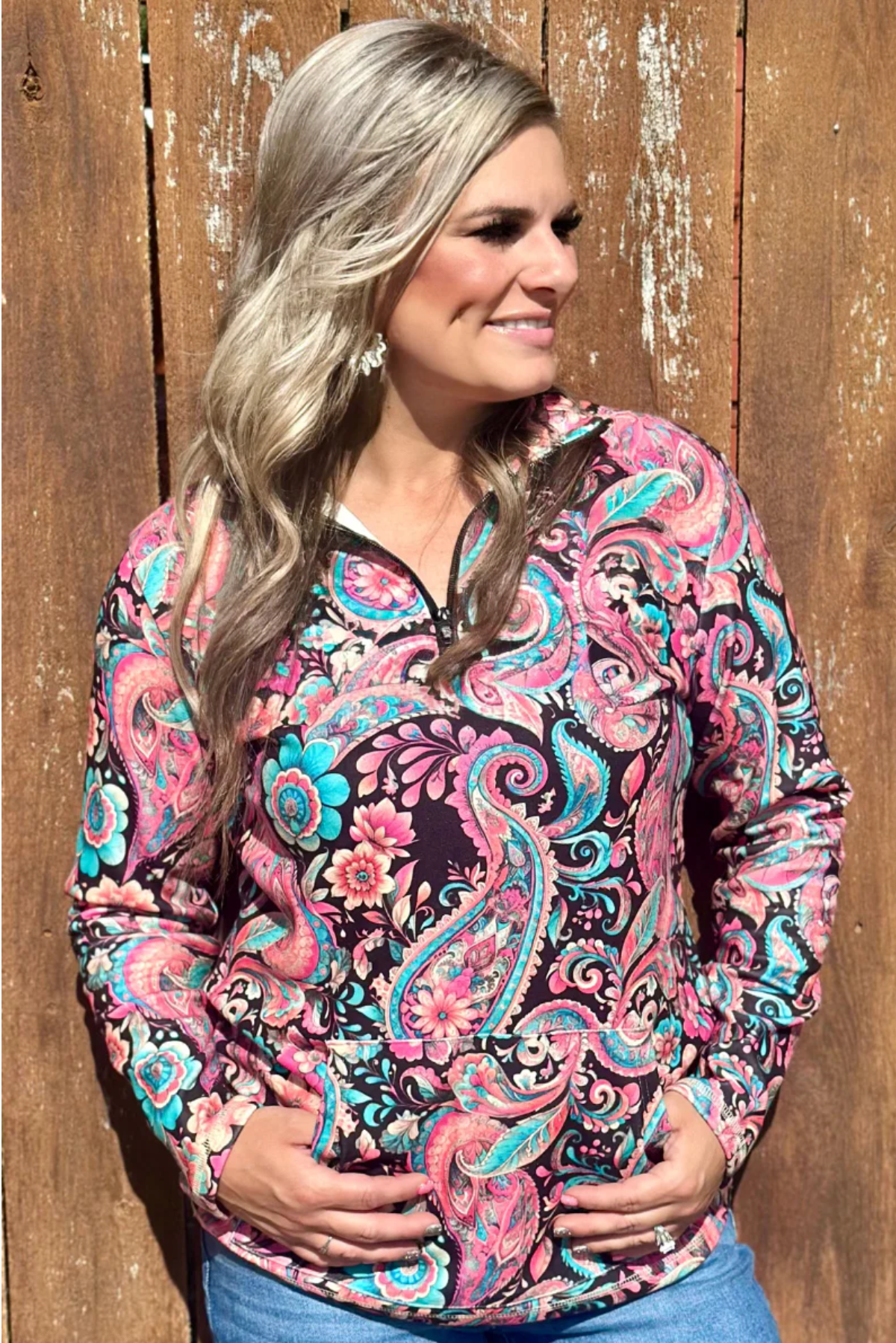 Sterling Kreek Midnight Bloom Pullover