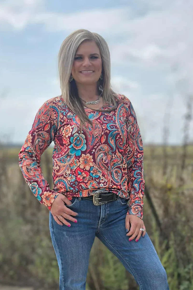 Sterling Kreek Paisley On The Plains Top