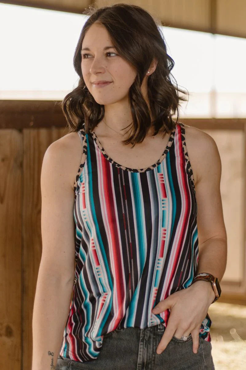 Sterling Kreek Somewhere In Serape Tank Top