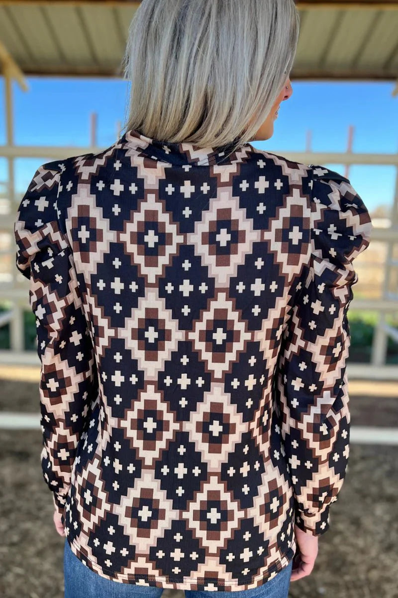 Sterling Kreek Ruidoso Aztec Top