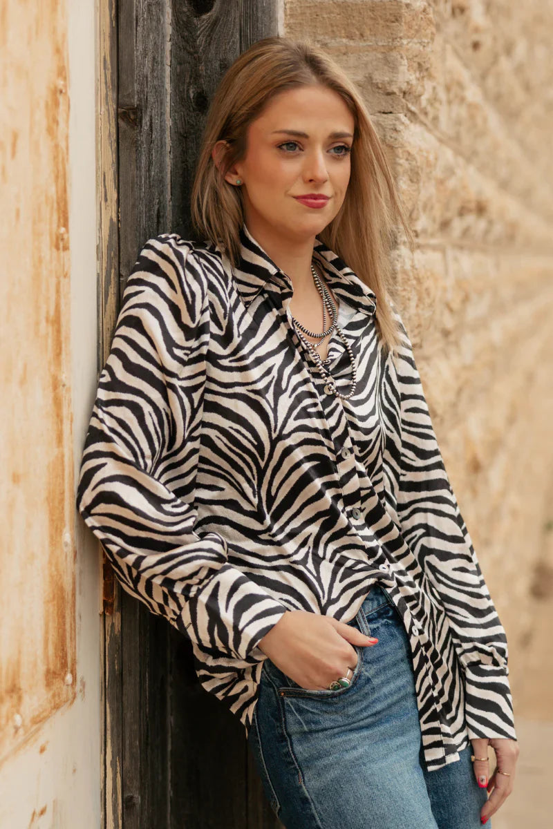 Sterling Kreek Cowgirl Safari Button Up