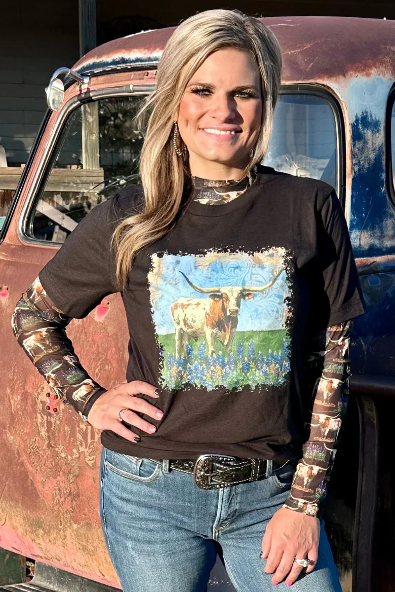 Sterling Kreek Somewhere In Texas Mesh Top