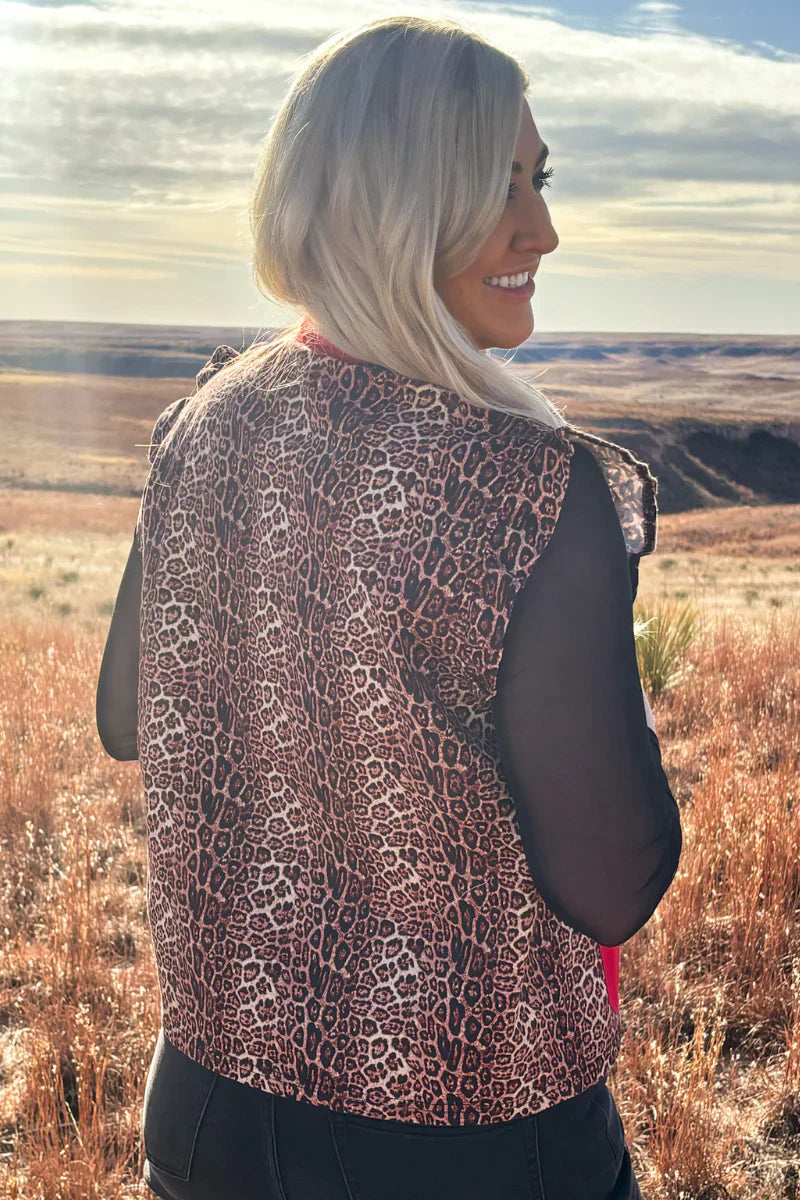 Sterling Kreek Red Dust Leopard Vest