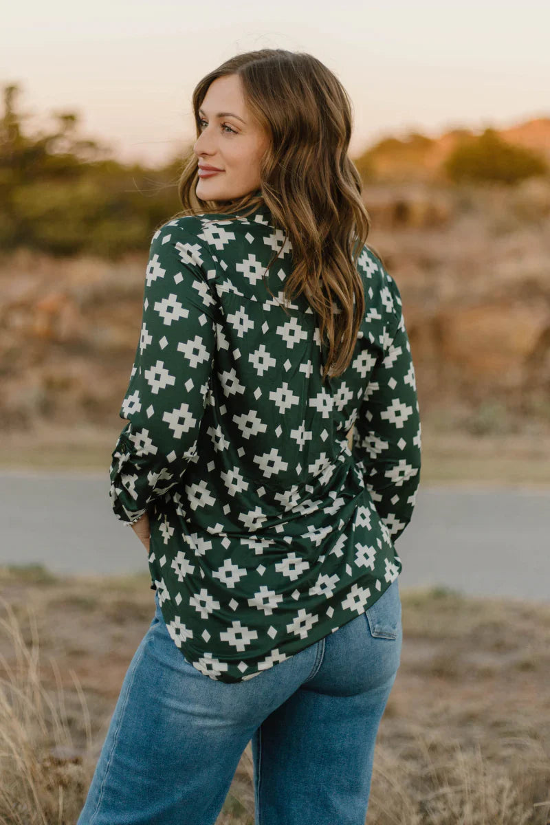 Sterling Kreek Aztec Pines Top*