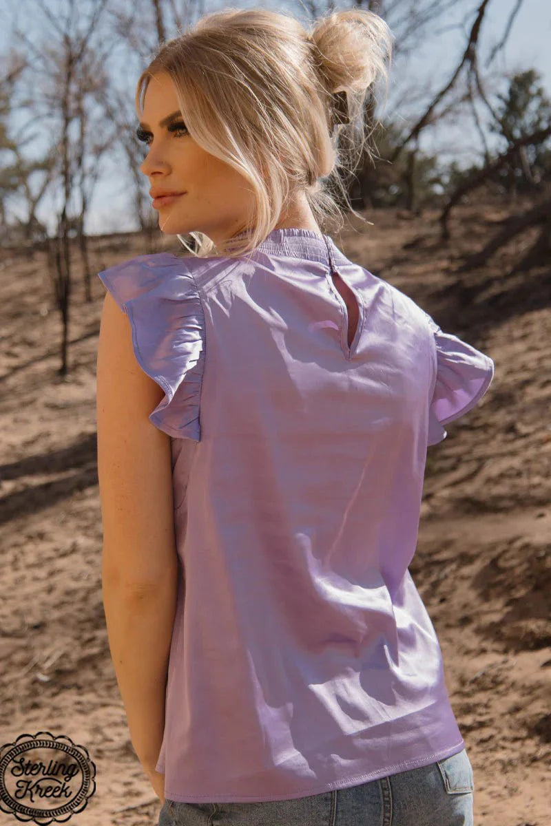 Sterling Kreek Purple Babydoll Top*