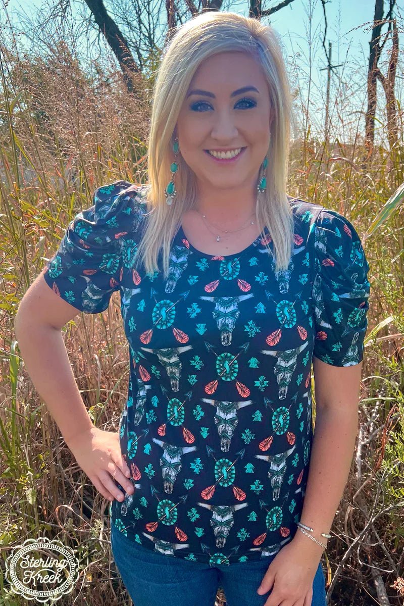 Plus Western Tribal Top