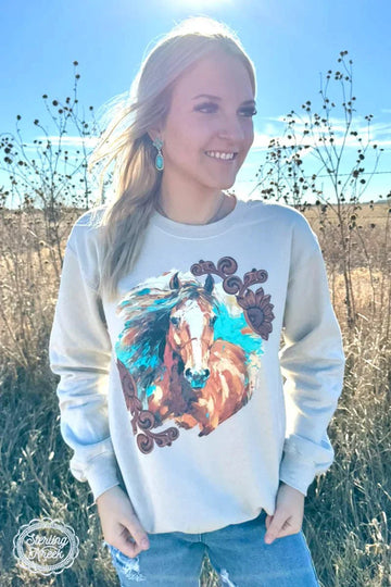 Plus Painted Pony Sweater*