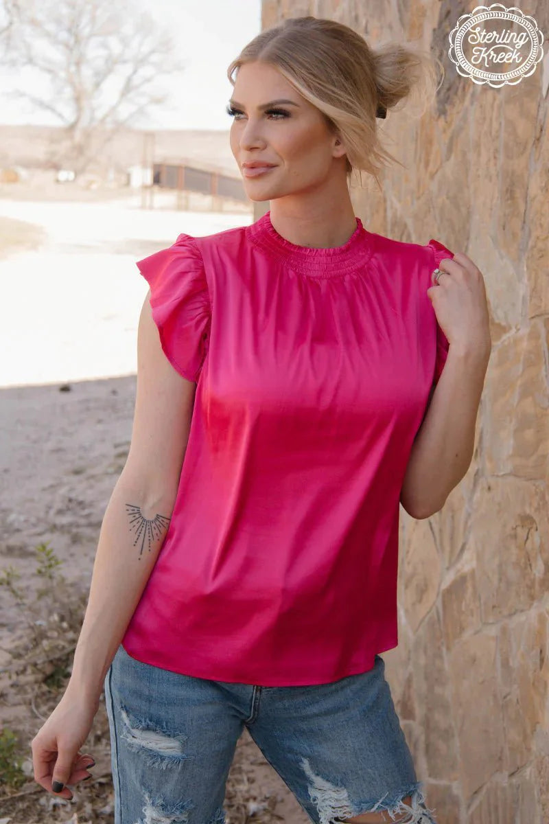 Sterling Kreek Pink Babydoll Top
