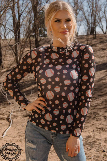 Sterling Kreek Hey Batter Batter Mesh Top