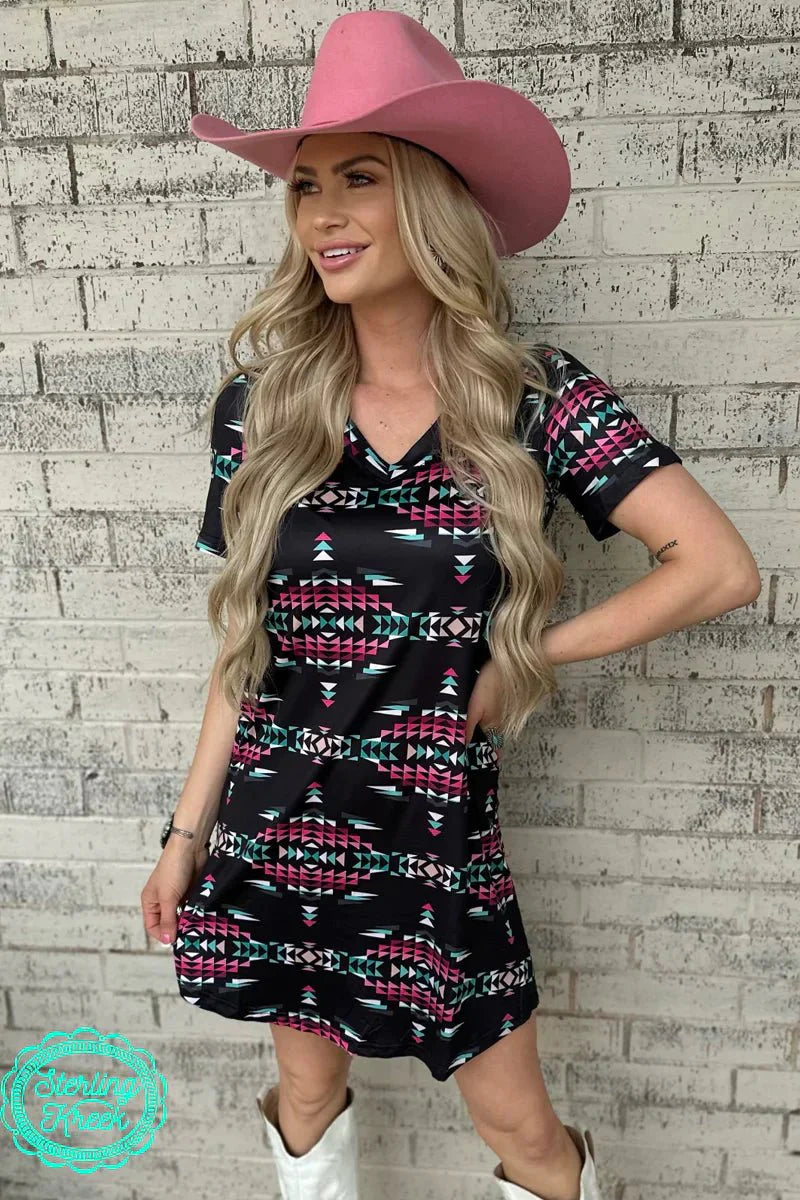Plus Southern Nights T-Shirt Dress
