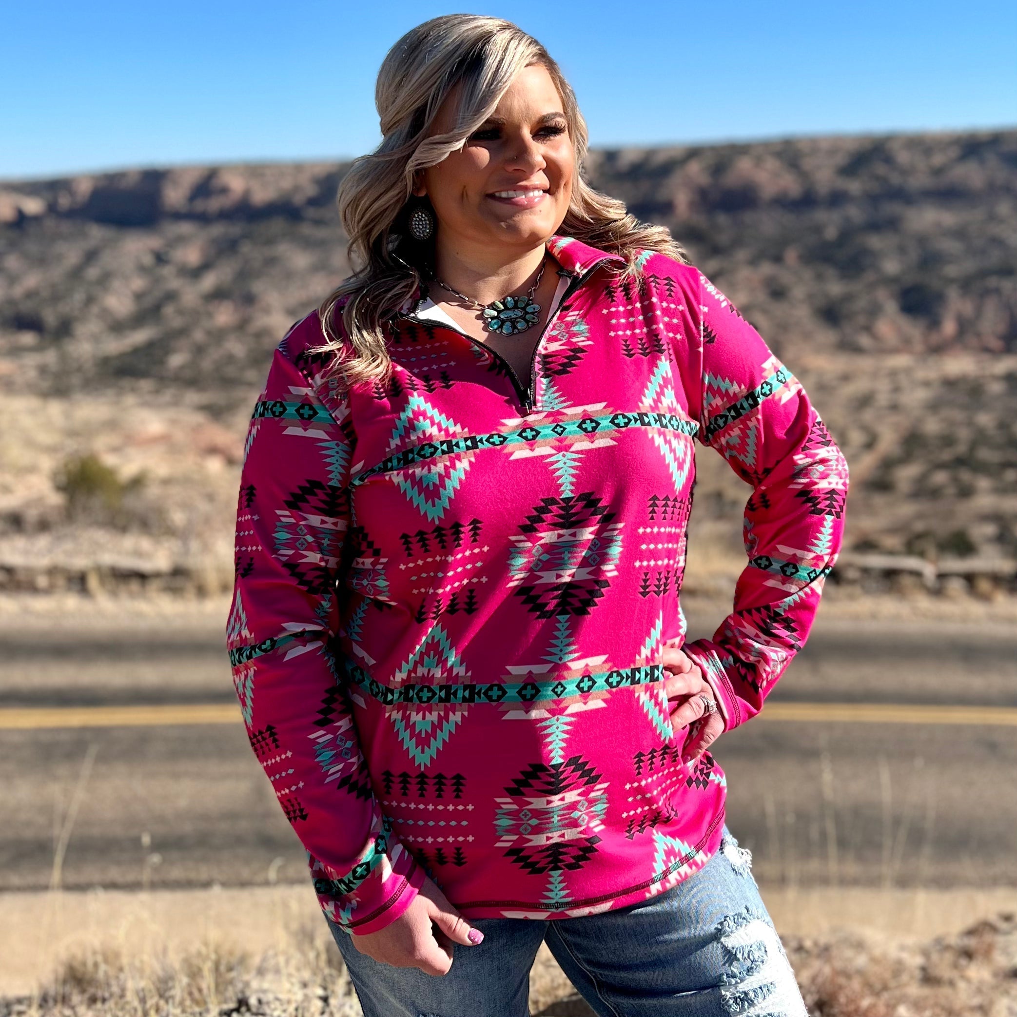 Blushin' Babe Pullover