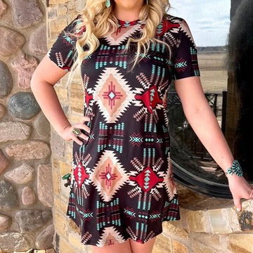 Plus Virginia Bluebell Dress