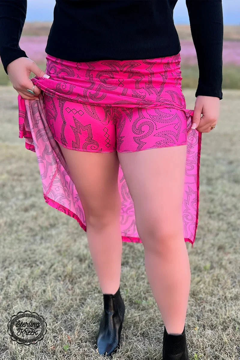 Sterling Kreek Cowgirls Like Us Slit Skirt*