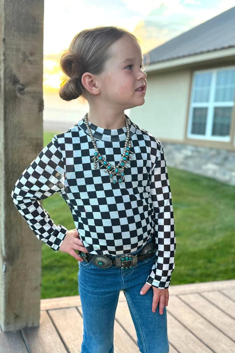Sterling Kreek KIDS Round The Track Mesh Top
