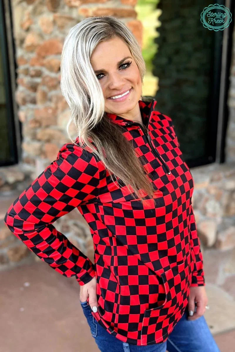 Sterling Kreek Black & Red Pep Rally Pullover