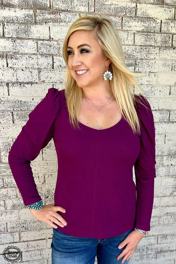 Something Classy Plum Top