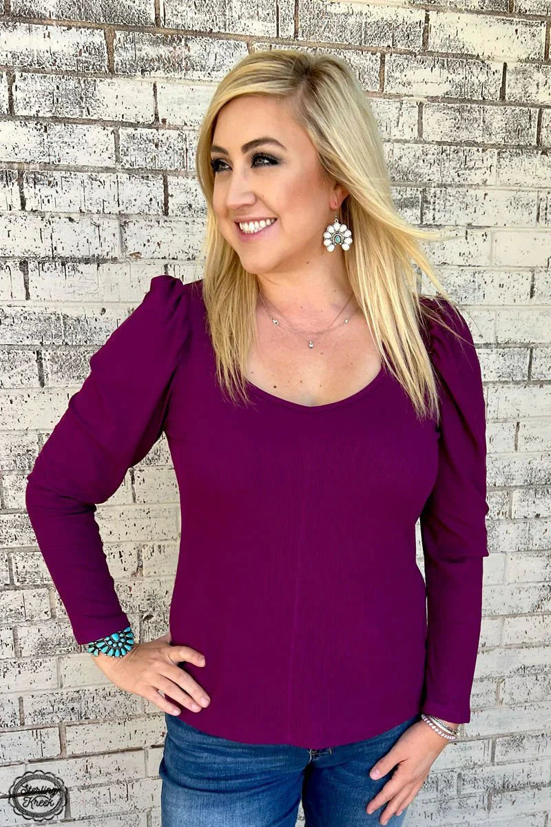 Something Classy Plum Top