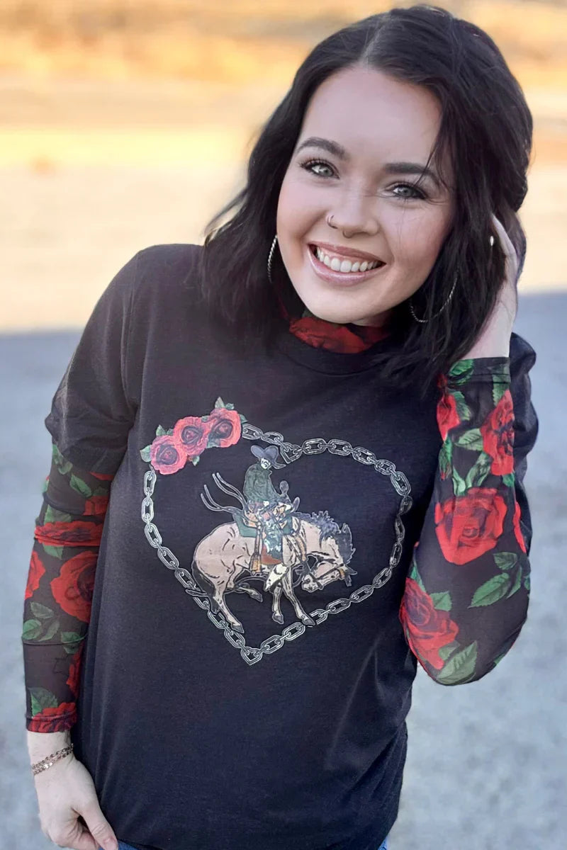 Sterling Kreek Rose of My Heart Tee*