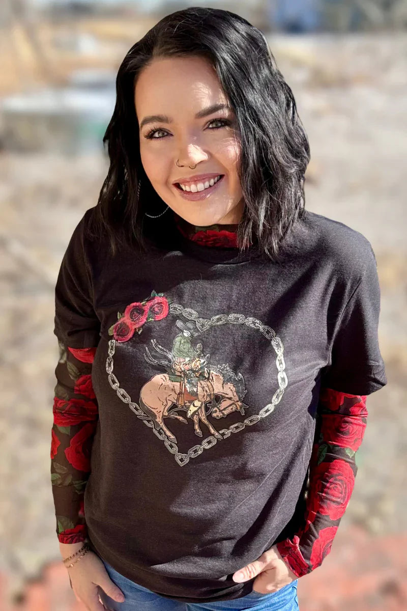 Sterling Kreek Rose of My Heart Tee*