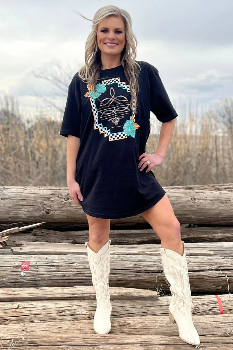 Sterling Kreek Small Town Big Dreams T-Shirt Dress