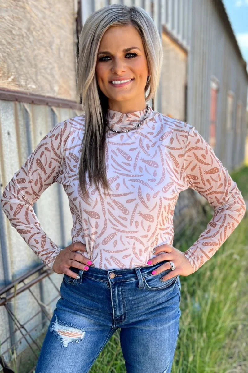 Sterling Kreek Gobble Till You Wobble Mesh Top