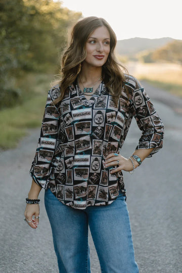 Sterling Kreek Western Press Top
